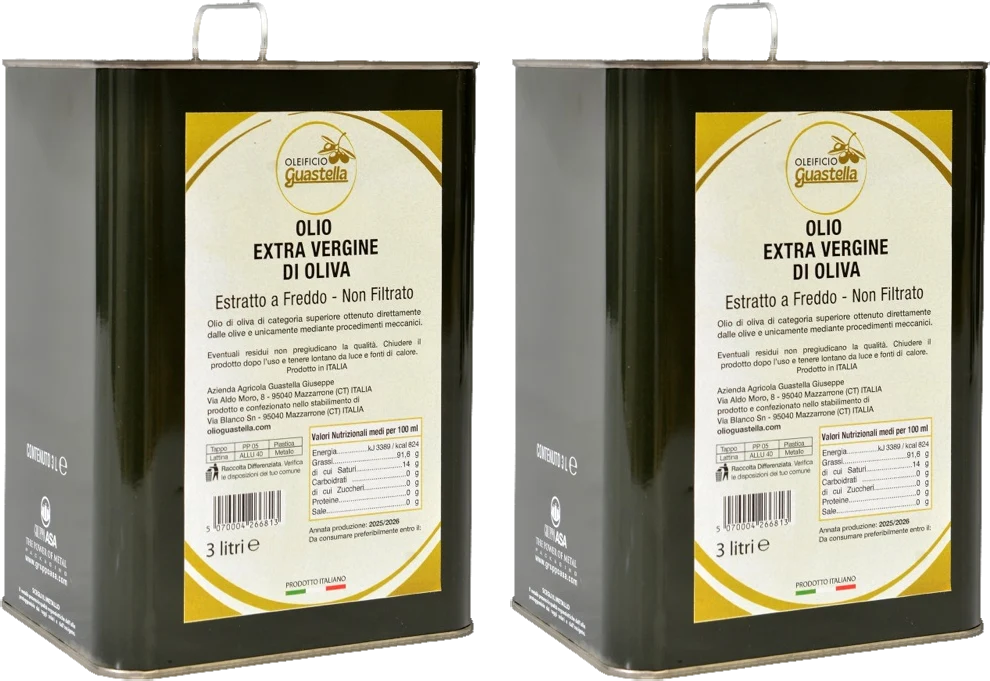 Latta Oleificio Guastella, olio extra vergine di oliva, formato 6 Litri